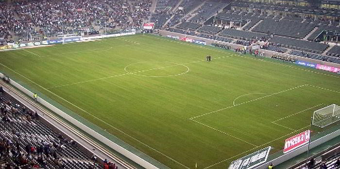 Arenan i Mönchengladbach väntar på fotbollsmatcherna